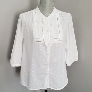 White Old Navy Cotton Top Medium